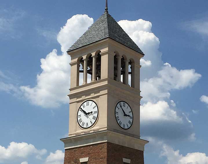 Bell Chimes and Tower Clocks at Charlie Loudermilk Park, Atlanta, Georgia