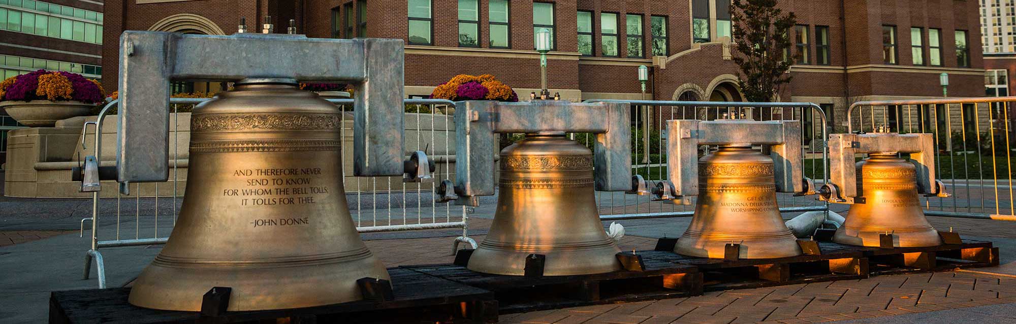 Bells at Madonna della Strada Chapel, Loyola University, Chicago