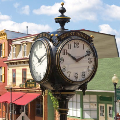 4-Faced Post Clock, Township of Mount Holly, New Jersey