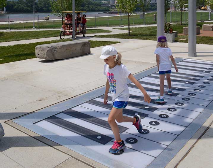 Giant Foot Piano Chime, Smale Riverfront Park, Cincinnati, Ohio