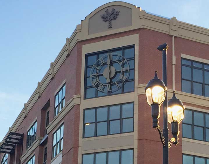 Crocker Park Custom Tower Clock, Westlake, Ohio