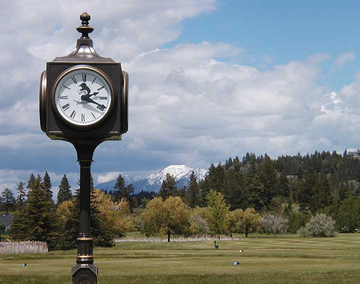 rolex golf course clock