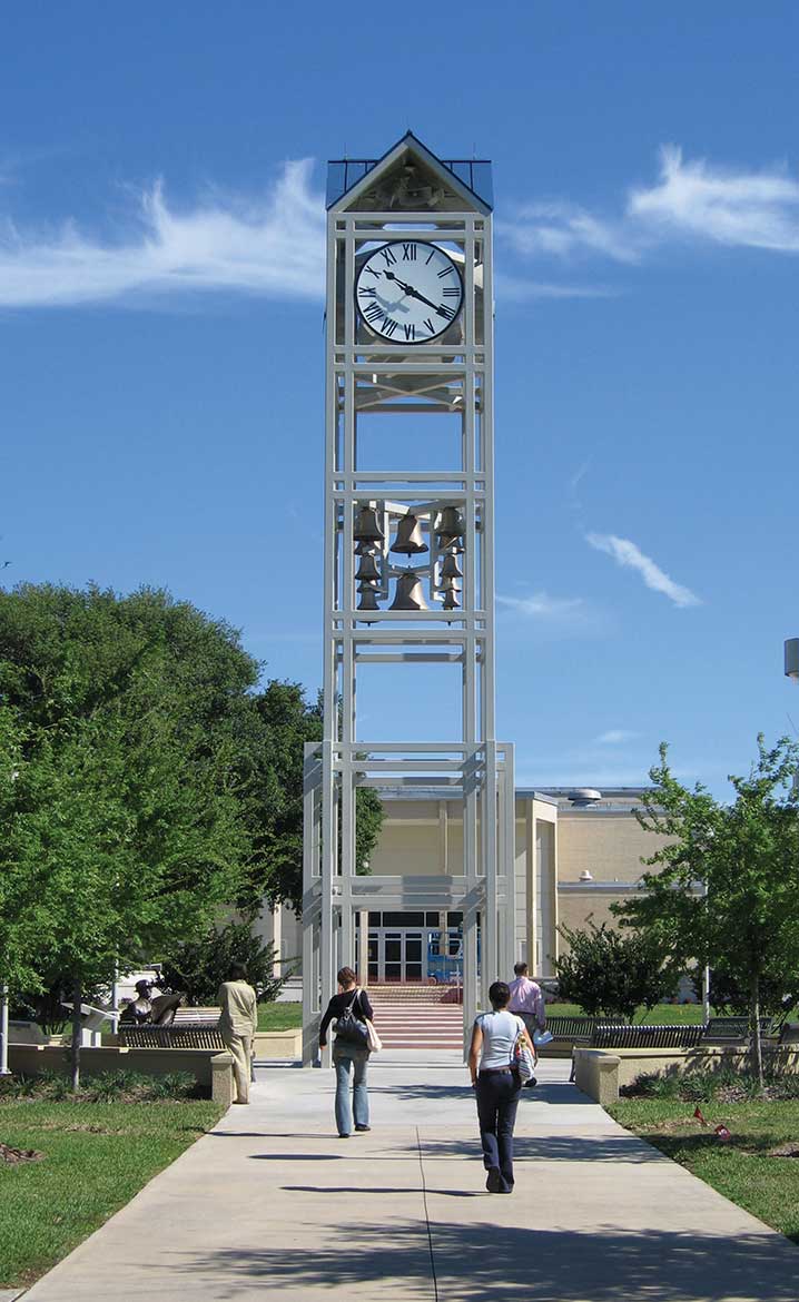 Bell, Tower Clock & Tower, - College of Central Florida, Ocala, Florida