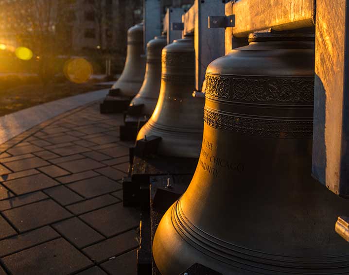 Bells for the Madonna della Strada Chapel, Loyola University, Chicago