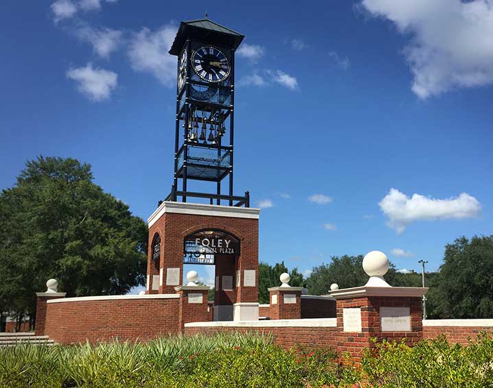 Bells, Tower, and Tower Clock - Foley Centennial Plaza, Foley AL