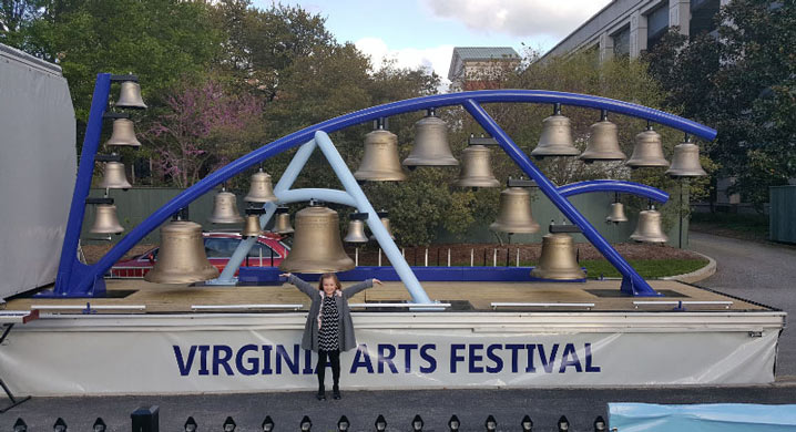 VA Norfolk VA Arts Festival Bell Sculpture