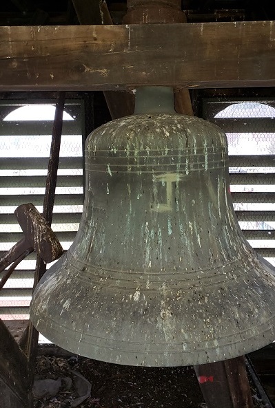 Owego Fire Bell in tower before removal