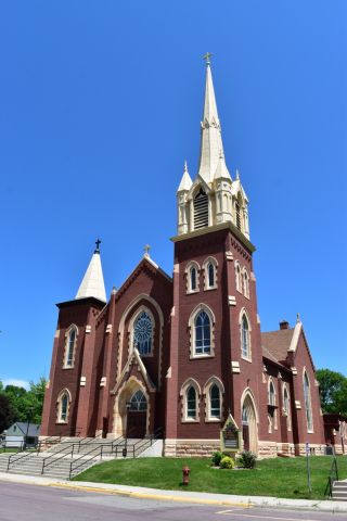 Our Lady of Mt. Carmel Church before the storm