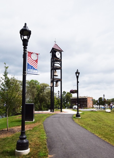 City of Auburn, ME Anniversary Clock and Bell Tower