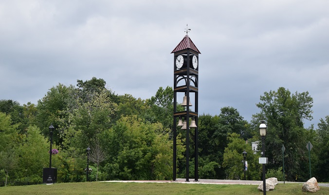 City of Auburn, ME Anniversary Clock and Bell Tower